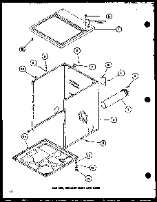 Section 1 Diagram and Parts List for LG2412 P7762218W W Amana Dryer