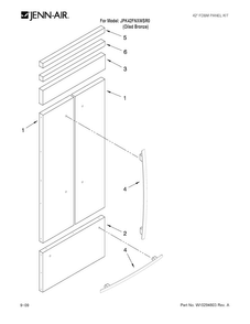 Part Location Diagram of W10213568A Whirlpool PANEL-DECO