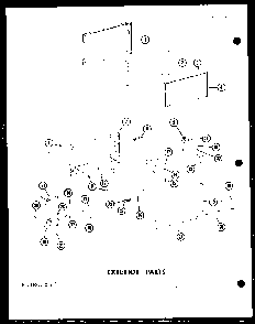 Exterior Parts Diagram and Parts List for RC-10PB P71304-2M Amana Microwave