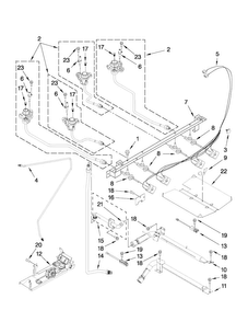 Manifold Parts Diagram and Parts List for MGRH865QDS0  Maytag Range