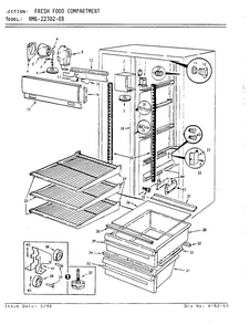 Part Location Diagram of 64946-1 Maytag Spacer, meat keeper