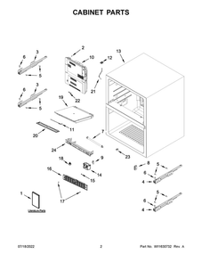 Part Location Diagram of W11579509 Whirlpool INSULATION