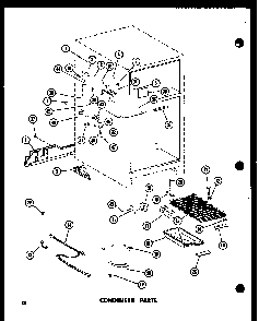 Condenser Parts Diagram and Parts List for TC18E-L-P74660-14WL  Amana Refrigerator