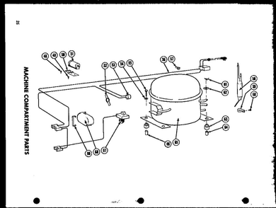 Section 2 Diagram and Parts List for CP15  Amana Freezer