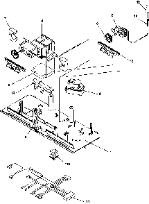 Control Panel Diagram and Parts List for TN22AL-P1300701WL  Amana Refrigerator