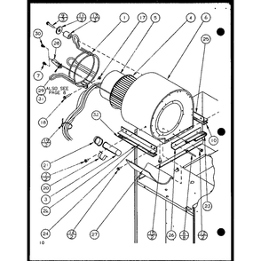 Part Location Diagram of D9950110 Whirlpool Angle, blower