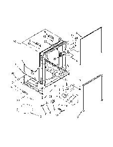 Tub And Frame Parts Diagram and Parts List for 66512769K314  Kenmore Dishwasher