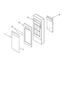 Microwave Control Panel Parts Diagram and Parts List for JMC1150WS00  Jenn-Air Microwave