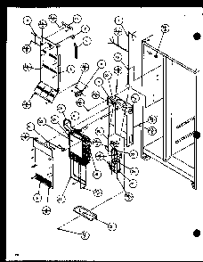 Section 5 Diagram and Parts List for SDB20H-P7836031W  Amana Refrigerator