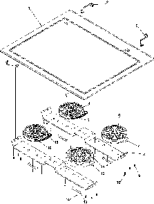 Main Top Diagram and Parts List for ARHSC8750E-P1130657NE  Amana Range