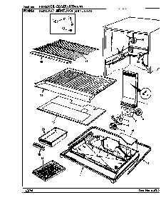 Freezer Compartment Diagram and Parts List for HRNT1919 BF65B Maytag Refrigerator