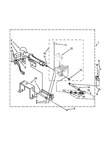 Burner Assembly Diagram and Parts List for MLE20PRBZW2  Maytag Washer Dryer Combo