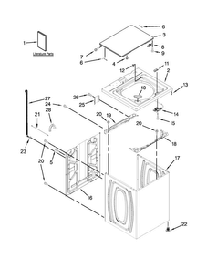 Part Location Diagram of W10063016 Whirlpool ENERGY GUIDE
