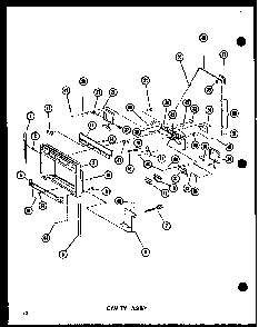 Cavity Assy Diagram and Parts List for SRI19E-L-P74100-5WL  Amana Refrigerator