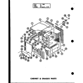 Cabinet & Chassis Parts 2 Diagram and Parts List for D54444-6 P54444-6C Amana Air Conditioner