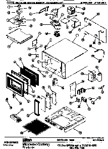 Replacement Parts Diagram and Parts List for 90 46600EVP Amana Microwave