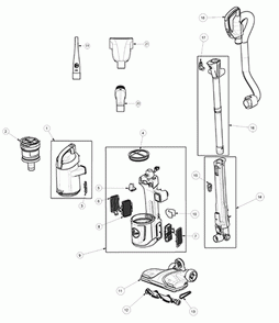 Part Location Diagram of 440010856 Hoover Spline Assembly