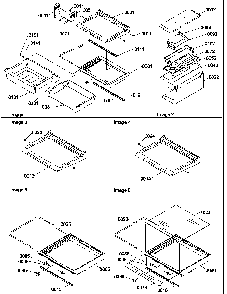 Deli, Shelf, Crisper Assemblies And Accessories Diagram and Parts List for SRD27S4E-P1190306WE  Amana Refrigerator