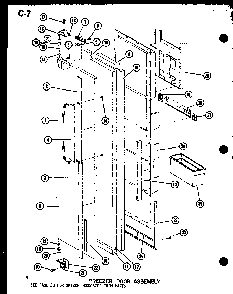 Section 9 Diagram and Parts List for SRI22F-L-P75400-5WL  Amana Refrigerator