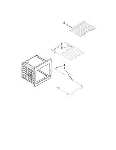 Internal Oven Parts Diagram and Parts List for JES9750CAS01  Jenn-Air Range