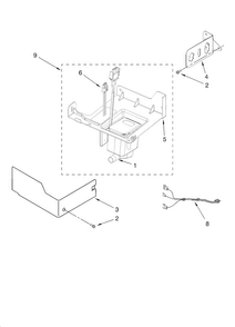 Pump Parts Diagram and Parts List for JIM158XBCX2  Jenn-Air Ice Maker