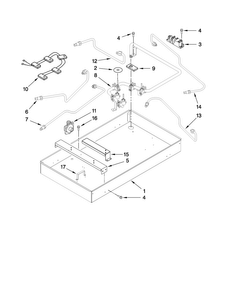 Part Location Diagram of W10176504 Whirlpool BOX-BURNER