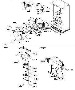 Evaporator Area Diagram and Parts List for BXF19TW-P1311901WW  Amana Refrigerator