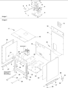 Cabinet Diagram and Parts List for ARDS802E-P1131948NE  Amana Range