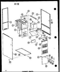 Part Location Diagram of B9263103 Whirlpool Draft diverter assy
