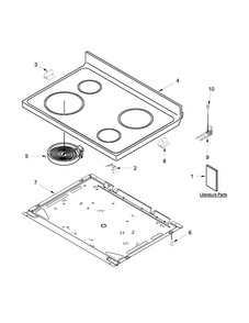 Part Location Diagram of W10572534 Whirlpool USER INSTRUCTIONS