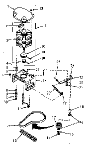 Motor, Mounting Bracket, Belts And Idler Assembly Diagram and Parts List for NA8631W33921  Speed Queen Washer