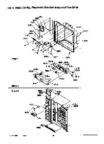 Ice & Water Cavity, Electronic Assy & Toe Grille Diagram and Parts List for SRD526TW-P1310201WW  Amana Refrigerator