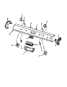 Control Panel Parts Diagram and Parts List for ARS636E-P1130623NE  Amana Range