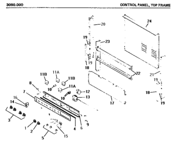 01 - CONTROL PANEL Diagram and Parts List for 3090000  Maytag Microwave