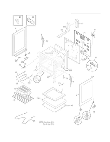Body Diagram and Parts List for CRE3580LSB  Crosley Range