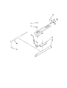 Control Panel Parts Diagram and Parts List for MES5752BAB15  Maytag Range