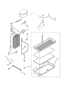 Lower Unit And Tube Parts Diagram and Parts List for JS48PPDUDB02  Jenn-Air Refrigerator