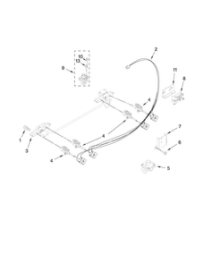 Manifold Parts Diagram and Parts List for JDS9860BDS22  Jenn-Air Range