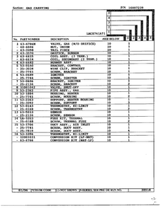 Gas Carrying Page 2 Diagram and Parts List for 8741A71  Norge Dryer