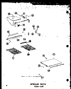 Section 12 Diagram and Parts List for ESRF-16W-AG-P60303-5WG  Amana Refrigerator