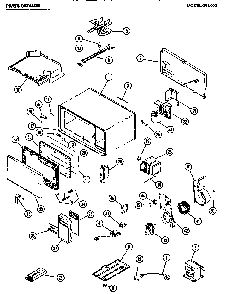 Part Location Diagram of M32R46 Whirlpool CIRCUIT BOARD NLA