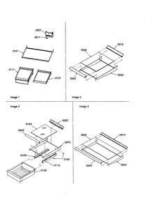 Refrig. Freature, Shelf/meatkeeper Diagram and Parts List for BG18VL-P1320704WL  Amana Refrigerator