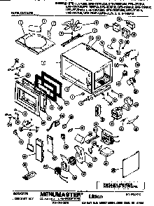 Replacement Parts Diagram and Parts List for UFS-7EVPA  Amana Microwave