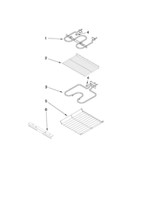 Internal Oven Parts Diagram and Parts List for CWE4100ACB10  Maytag Wall Oven