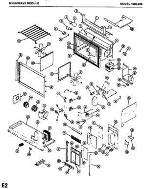 06 - Page 1 Diagram and Parts List for 1995000  Litton Microwave Oven Combo