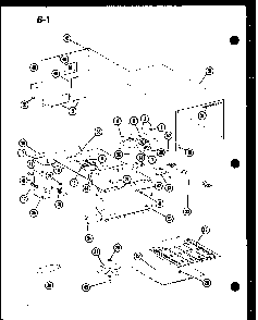 Outer Case Diagram and Parts List for RC-10S P73829-1M Amana Microwave