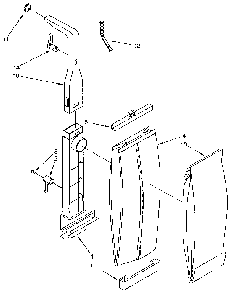 Bag Housing And Handle Diagram and Parts List for 1163032290C  Kenmore Upright Vacuum