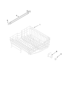 Upper Rack And Track Parts Diagram and Parts List for MDBH979AWS2  Maytag Dishwasher