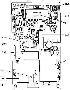 Power And Control Circuit Board Diagram and Parts List for 5658929190  Kenmore Microwave