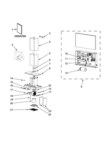 Part Location Diagram of W10716154 Whirlpool LIGHT